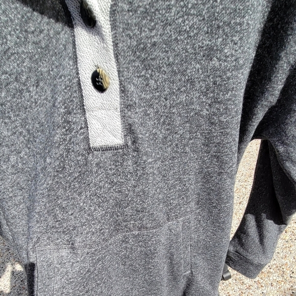 NWOT SOFT SURROUNDINGS Medium Cabin Cuddle Up Hoodie Sweatshirt Sweater Hood Gra - Picture 8 of 12